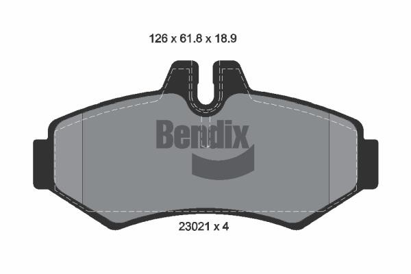 Bendix USA BPD1905 Гальмівні колодки, комплект BPD1905: Купити в Україні - Добра ціна на EXIST.UA!