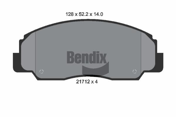 Bendix USA BPD1836 Гальмівні колодки, комплект BPD1836: Купити в Україні - Добра ціна на EXIST.UA!