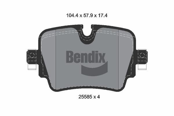 Bendix USA BPD2253 Гальмівні колодки, комплект BPD2253: Купити в Україні - Добра ціна на EXIST.UA!