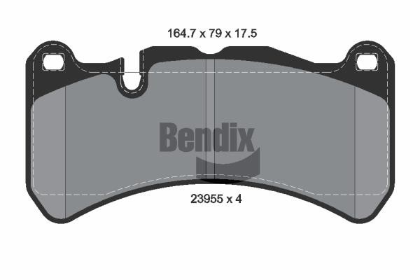 Bendix USA BPD2068 Гальмівні колодки, комплект BPD2068: Купити в Україні - Добра ціна на EXIST.UA!