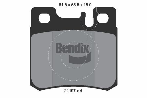 Bendix USA BPD1765 Гальмівні колодки, комплект BPD1765: Купити в Україні - Добра ціна на EXIST.UA!