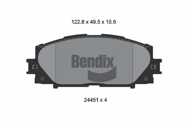 Bendix USA BPD2150 Гальмівні колодки, комплект BPD2150: Купити в Україні - Добра ціна на EXIST.UA!