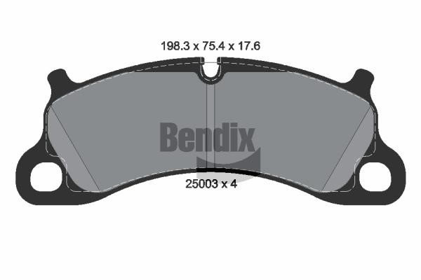 Bendix USA BPD2215 Гальмівні колодки, комплект BPD2215: Купити в Україні - Добра ціна на EXIST.UA!