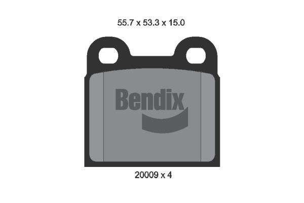 Bendix USA BPD1674 Гальмівні колодки, комплект BPD1674: Купити в Україні - Добра ціна на EXIST.UA!