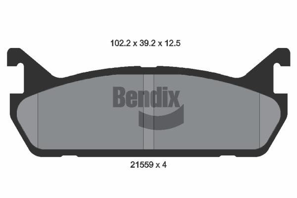 Bendix USA BPD1811 Гальмівні колодки, комплект BPD1811: Купити в Україні - Добра ціна на EXIST.UA!