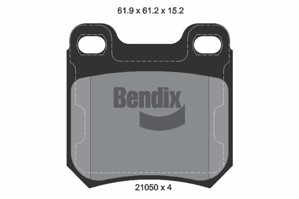 Bendix USA BPD1744 Гальмівні колодки, комплект BPD1744: Купити в Україні - Добра ціна на EXIST.UA!