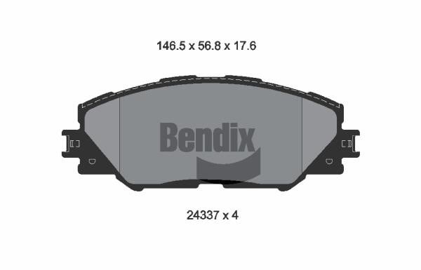 Bendix USA BPD1185 Гальмівні колодки, комплект BPD1185: Приваблива ціна - Купити в Україні на EXIST.UA!