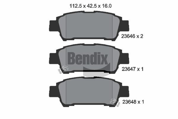 Bendix USA BPD2022 Гальмівні колодки, комплект BPD2022: Купити в Україні - Добра ціна на EXIST.UA!