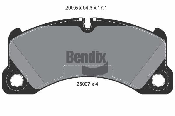 Bendix USA BPD1502 Гальмівні колодки, комплект BPD1502: Купити в Україні - Добра ціна на EXIST.UA!