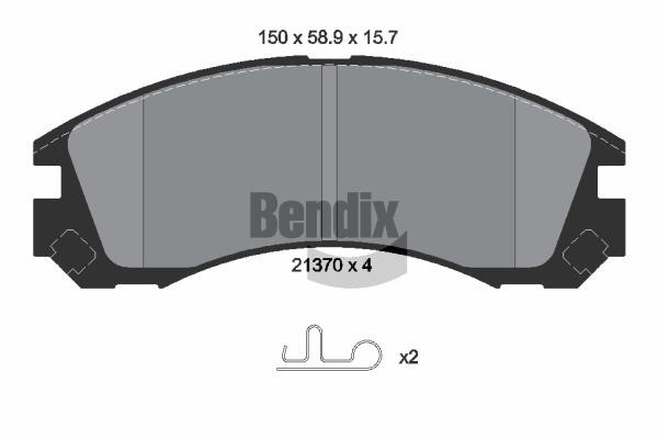 Bendix USA BPD1785 Гальмівні колодки, комплект BPD1785: Купити в Україні - Добра ціна на EXIST.UA!
