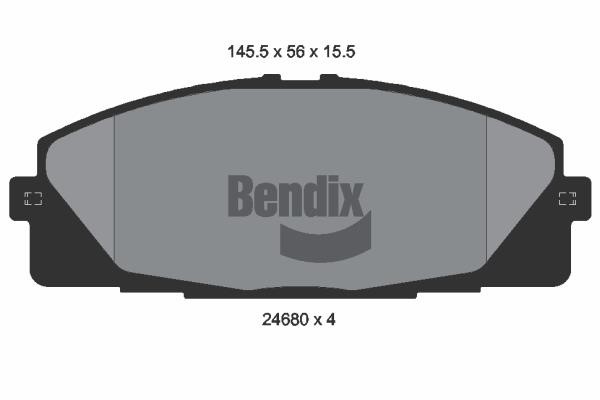Bendix USA BPD2184 Гальмівні колодки, комплект BPD2184: Купити в Україні - Добра ціна на EXIST.UA!
