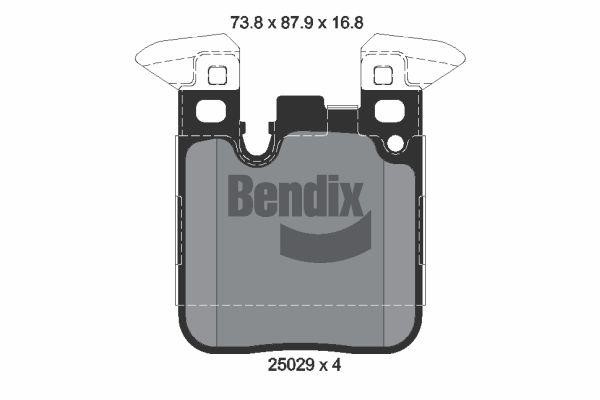 Bendix USA BPD2219 Гальмівні колодки, комплект BPD2219: Купити в Україні - Добра ціна на EXIST.UA!
