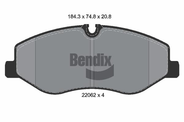 Bendix USA BPD1306 Гальмівні колодки, комплект BPD1306: Купити в Україні - Добра ціна на EXIST.UA!