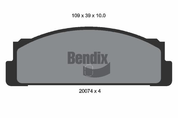 Bendix USA BPD1681 Гальмівні колодки, комплект BPD1681: Купити в Україні - Добра ціна на EXIST.UA!