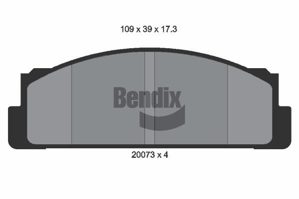 Bendix USA BPD1680 Гальмівні колодки, комплект BPD1680: Купити в Україні - Добра ціна на EXIST.UA!