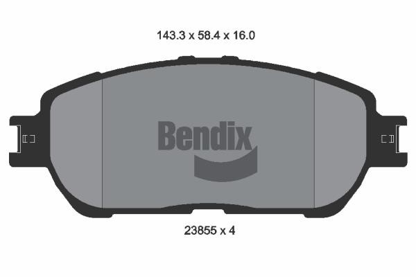 Bendix USA BPD2056 Гальмівні колодки, комплект BPD2056: Приваблива ціна - Купити в Україні на EXIST.UA!