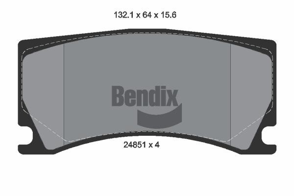 Bendix USA BPD2200 Гальмівні колодки, комплект BPD2200: Купити в Україні - Добра ціна на EXIST.UA!