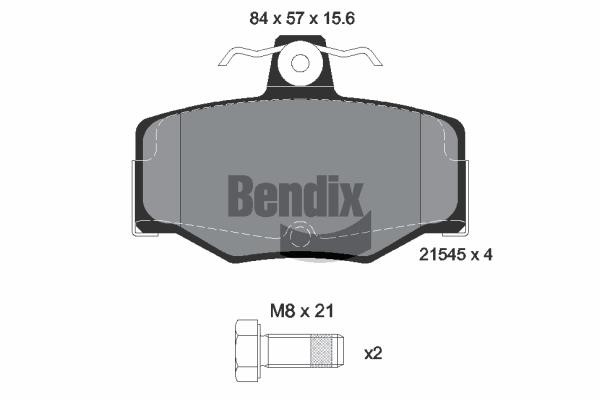 Bendix USA BPD1474 Гальмівні колодки, комплект BPD1474: Купити в Україні - Добра ціна на EXIST.UA!