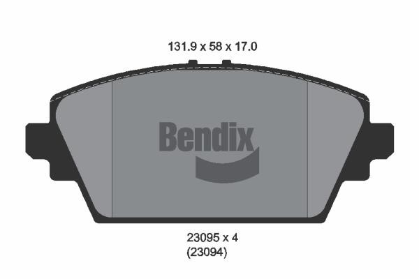Bendix USA BPD1921 Гальмівні колодки, комплект BPD1921: Купити в Україні - Добра ціна на EXIST.UA!