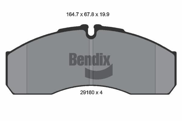 Bendix USA BPD1495 Гальмівні колодки, комплект BPD1495: Купити в Україні - Добра ціна на EXIST.UA!