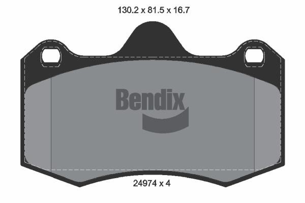 Bendix USA BPD2211 Гальмівні колодки, комплект BPD2211: Купити в Україні - Добра ціна на EXIST.UA!