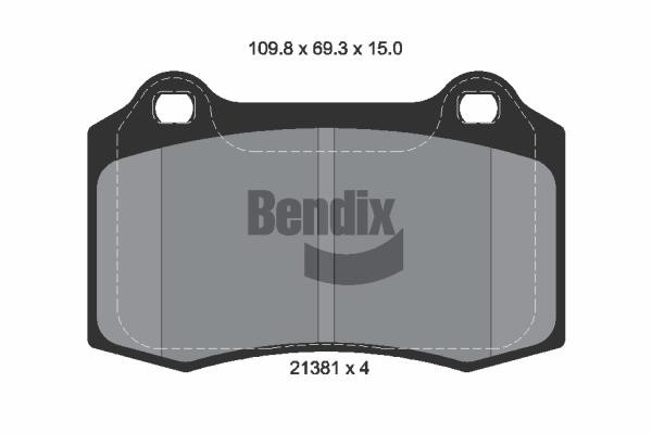 Bendix USA BPD1787 Гальмівні колодки, комплект BPD1787: Купити в Україні - Добра ціна на EXIST.UA!