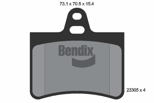 Bendix USA BPD1353 Гальмівні колодки, комплект BPD1353: Купити в Україні - Добра ціна на EXIST.UA!