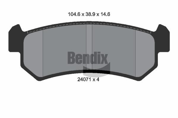Bendix USA BPD2088 Гальмівні колодки, комплект BPD2088: Купити в Україні - Добра ціна на EXIST.UA!