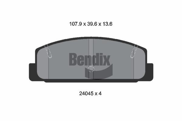 Bendix USA BPD1266 Гальмівні колодки, комплект BPD1266: Купити в Україні - Добра ціна на EXIST.UA!