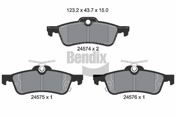 Bendix USA BPD1440 Гальмівні колодки, комплект BPD1440: Купити в Україні - Добра ціна на EXIST.UA!