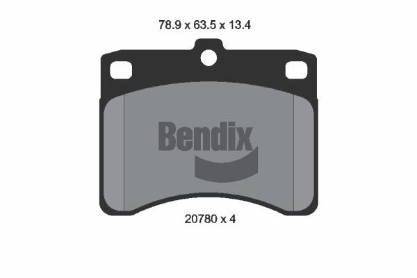 Bendix USA BPD1724 Гальмівні колодки, комплект BPD1724: Приваблива ціна - Купити в Україні на EXIST.UA!