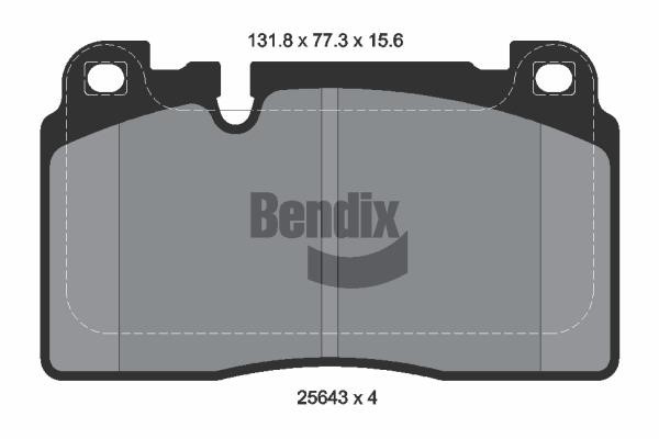 Bendix USA BPD1487 Гальмівні колодки, комплект BPD1487: Купити в Україні - Добра ціна на EXIST.UA!