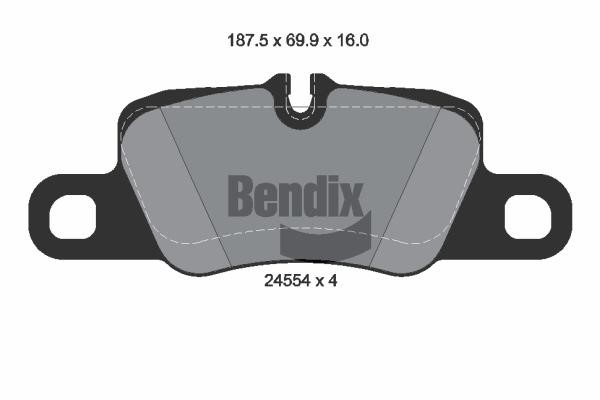 Bendix USA BPD2170 Гальмівні колодки, комплект BPD2170: Приваблива ціна - Купити в Україні на EXIST.UA!