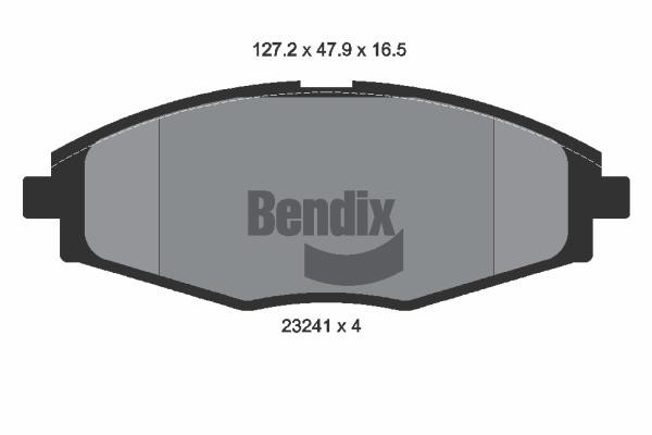 Bendix USA BPD1338 Гальмівні колодки, комплект BPD1338: Купити в Україні - Добра ціна на EXIST.UA!