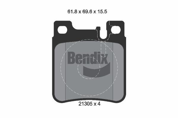 Bendix USA BPD1778 Гальмівні колодки, комплект BPD1778: Купити в Україні - Добра ціна на EXIST.UA!