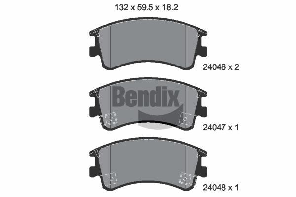 Bendix USA BPD1375 Гальмівні колодки, комплект BPD1375: Купити в Україні - Добра ціна на EXIST.UA!