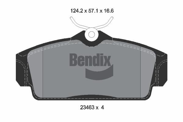 Bendix USA BPD1986 Гальмівні колодки, комплект BPD1986: Купити в Україні - Добра ціна на EXIST.UA!