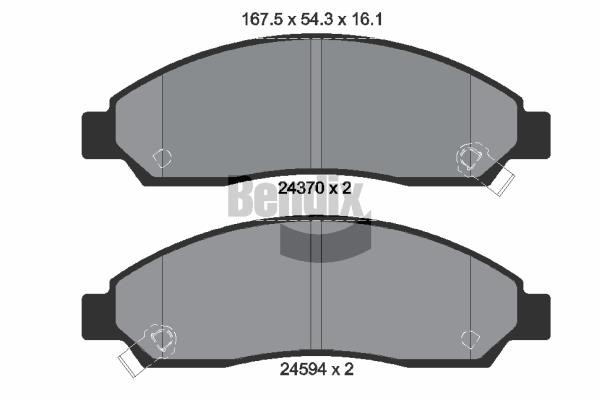 Bendix USA BPD2143 Гальмівні колодки, комплект BPD2143: Купити в Україні - Добра ціна на EXIST.UA!