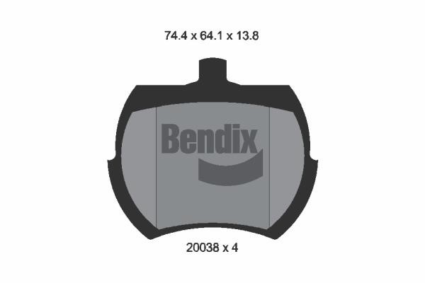 Bendix USA BPD1679 Гальмівні колодки, комплект BPD1679: Купити в Україні - Добра ціна на EXIST.UA!