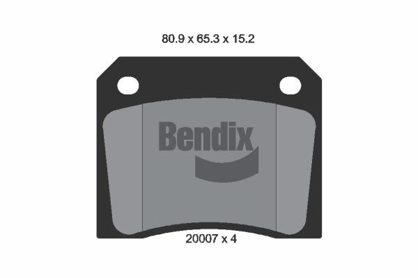 Bendix USA BPD1673 Гальмівні колодки, комплект BPD1673: Купити в Україні - Добра ціна на EXIST.UA!