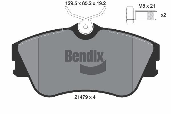 Bendix USA BPD1798 Гальмівні колодки, комплект BPD1798: Купити в Україні - Добра ціна на EXIST.UA!
