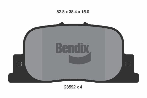 Bendix USA BPD2016 Гальмівні колодки, комплект BPD2016: Купити в Україні - Добра ціна на EXIST.UA!