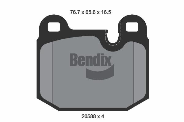 Bendix USA BPD1712 Гальмівні колодки, комплект BPD1712: Приваблива ціна - Купити в Україні на EXIST.UA!
