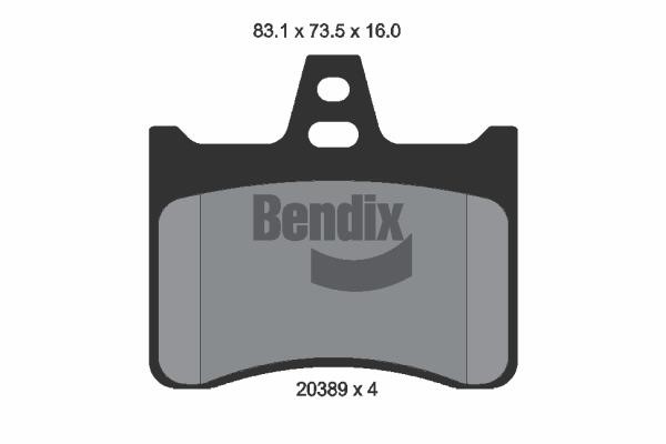 Bendix USA BPD1702 Гальмівні колодки, комплект BPD1702: Купити в Україні - Добра ціна на EXIST.UA!