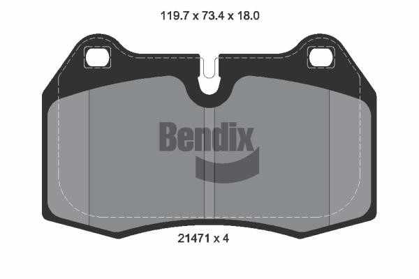 Bendix USA BPD1797 Гальмівні колодки, комплект BPD1797: Купити в Україні - Добра ціна на EXIST.UA!