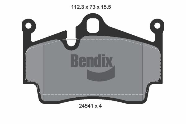 Bendix USA BPD2166 Гальмівні колодки, комплект BPD2166: Купити в Україні - Добра ціна на EXIST.UA!
