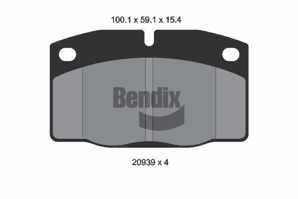 Bendix USA BPD1735 Гальмівні колодки, комплект BPD1735: Приваблива ціна - Купити в Україні на EXIST.UA!