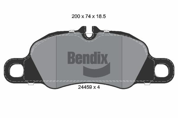 Bendix USA BPD2155 Гальмівні колодки, комплект BPD2155: Приваблива ціна - Купити в Україні на EXIST.UA!