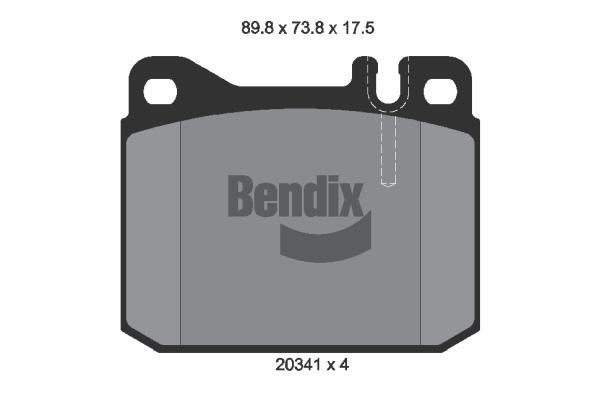 Bendix USA BPD1696 Гальмівні колодки, комплект BPD1696: Купити в Україні - Добра ціна на EXIST.UA!