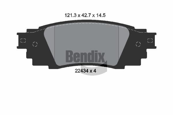 Bendix USA BPD1892 Гальмівні колодки, комплект BPD1892: Купити в Україні - Добра ціна на EXIST.UA!